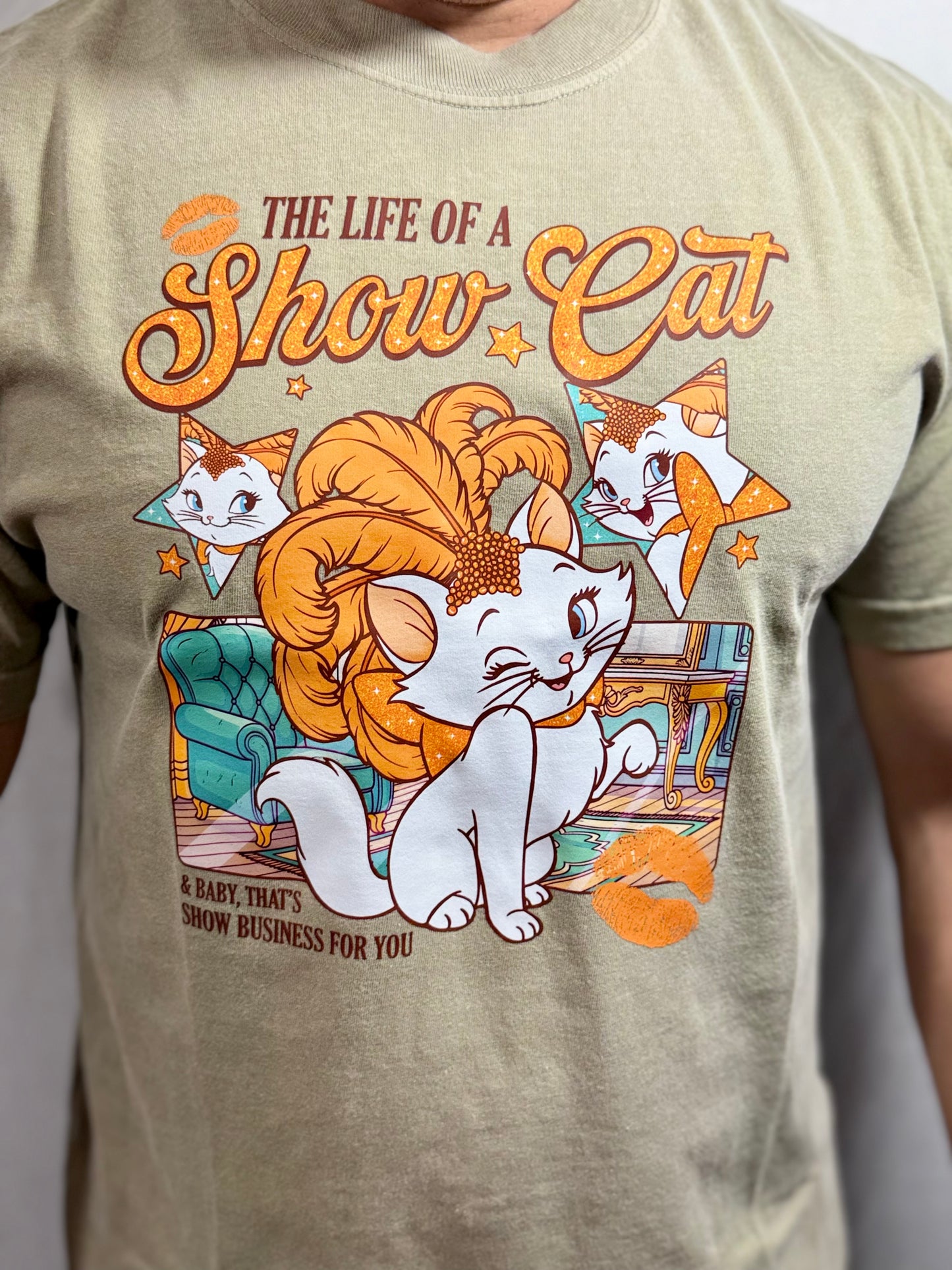 Life of A Show Cat Comfort Colors Graphic Tee (Grease)