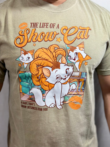Life of A Show Cat Comfort Colors Graphic Tee (Grease)