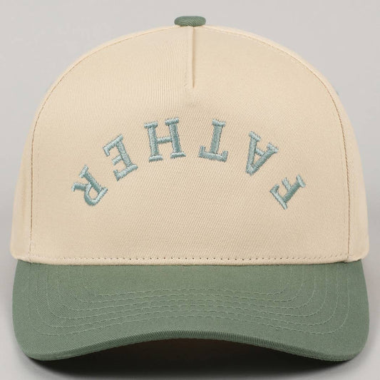 New Era Father Embroidered Two-Tone Trucker Hat (Sage Advice)