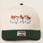 Coquette Ghostie Ghouls Embroidery Trucker Hat (Hunter Green)