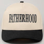 FATHERHOOD Embroidered Two-Tone Trucker Hat (Peppercorn)