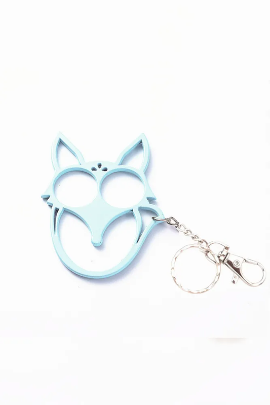 Fox Head Self Defense Safety Keychain (Sky Blue)