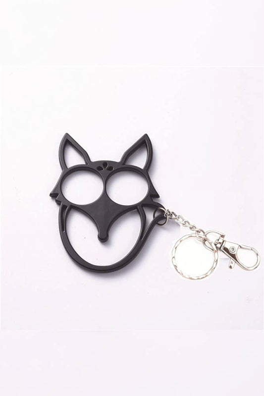 Fox Head Self Defense Safety Keychain (Black)