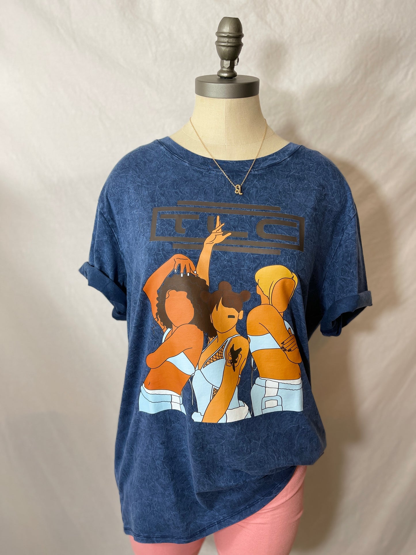 Mineral Washed R&B Tee (Denim Blue)