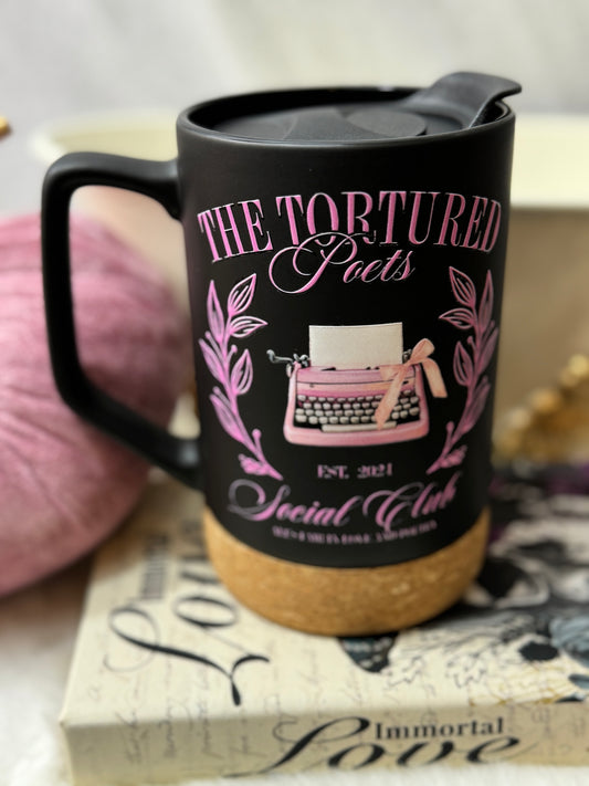 Tortured Poets Social Club Typewriter Ceramic Mug - 17oz