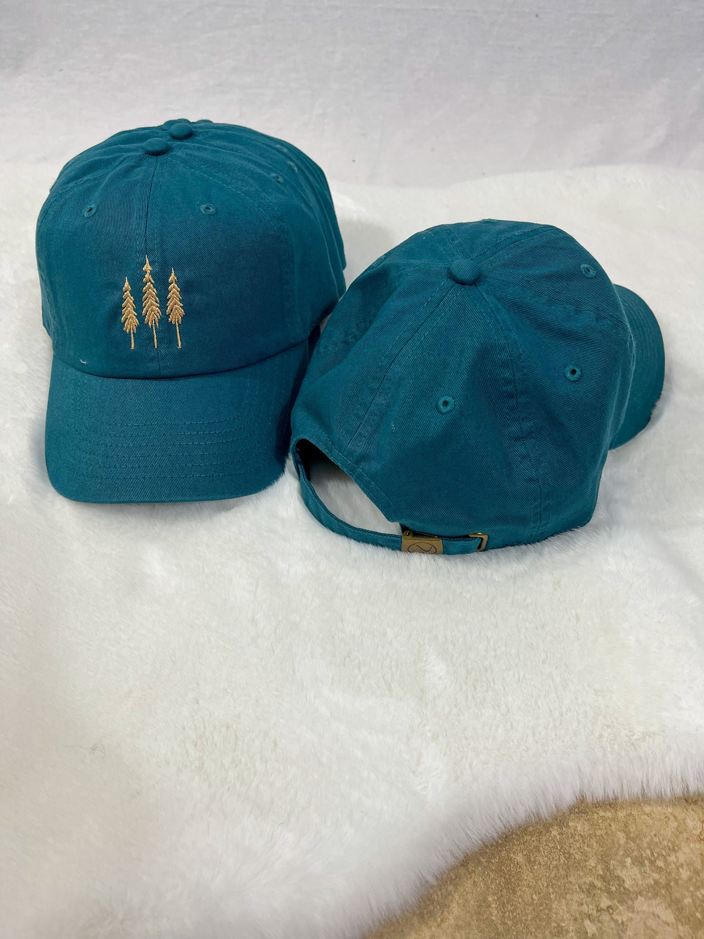 Sequoia Tree Dad Hat (Teal)