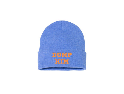 Dump Him Embroidered Beanie (Blue Dreamer)