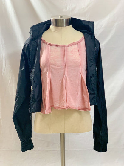 Burnout Cinched Top (Powder Pink)