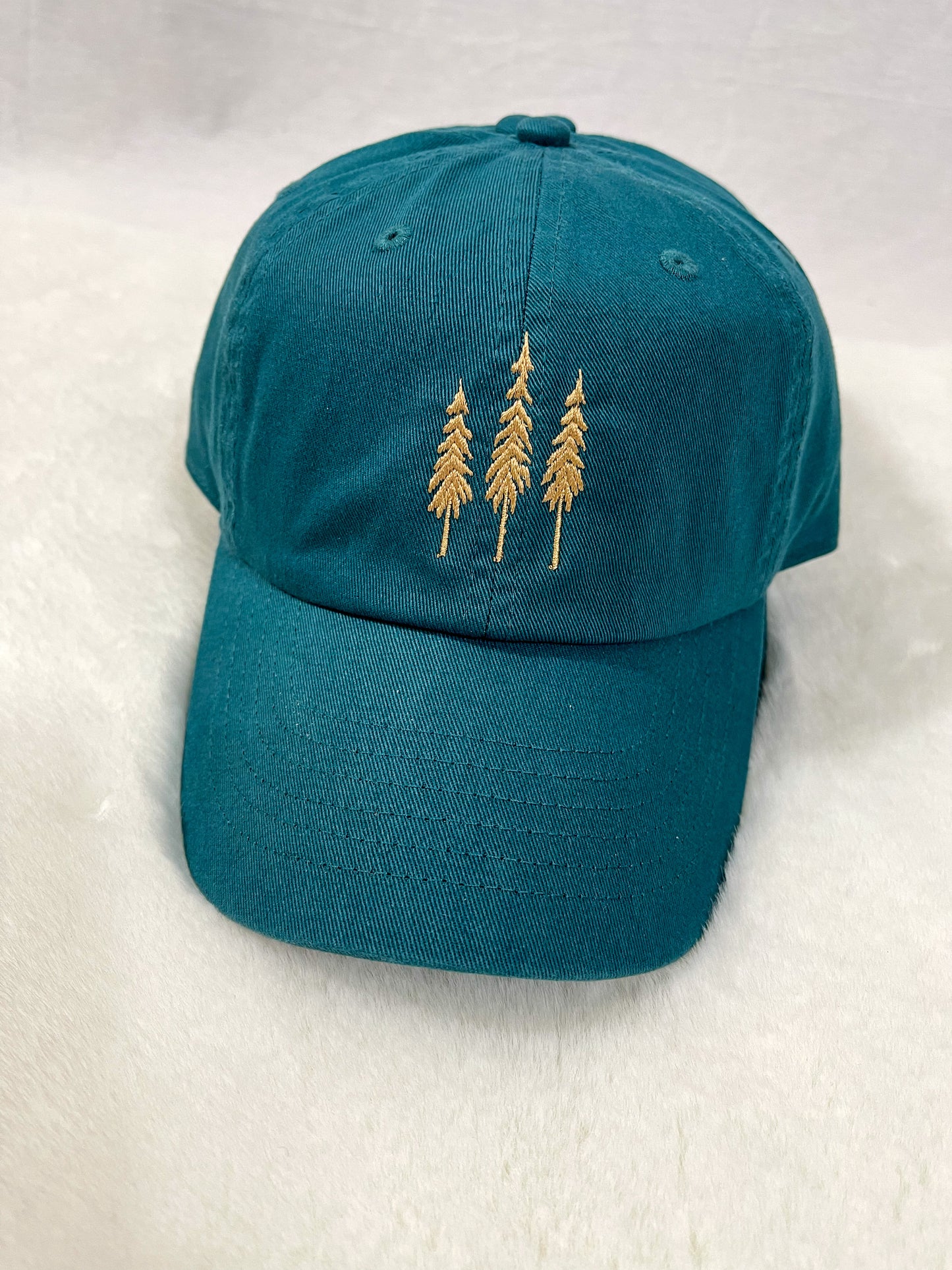 Sequoia Tree Dad Hat (Teal)