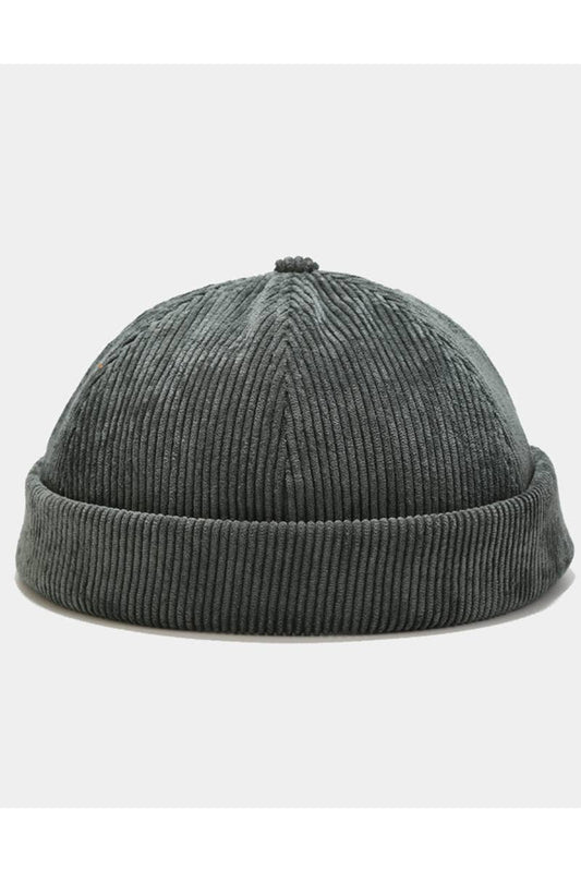 Ozzie Corduroy Brimless Cap (Weathered Forest Green)