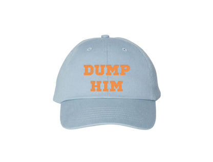 Dump Him Embroidered Dad Hat (Baby Blue)