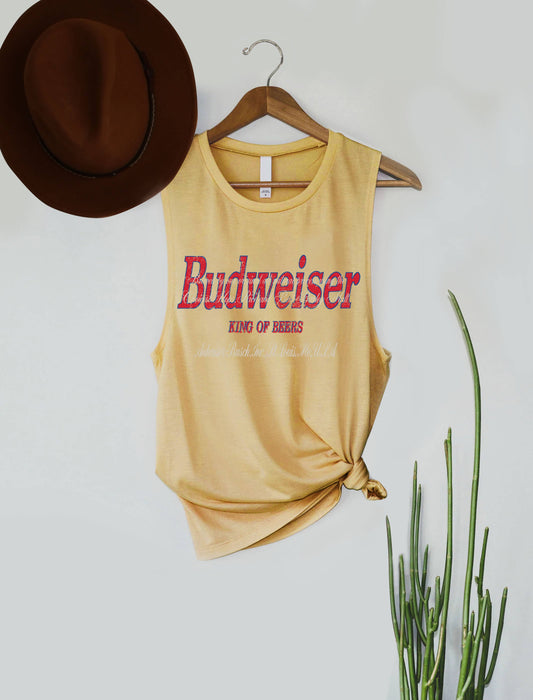 Budweiser Muscle Tank (Heather Mustard)