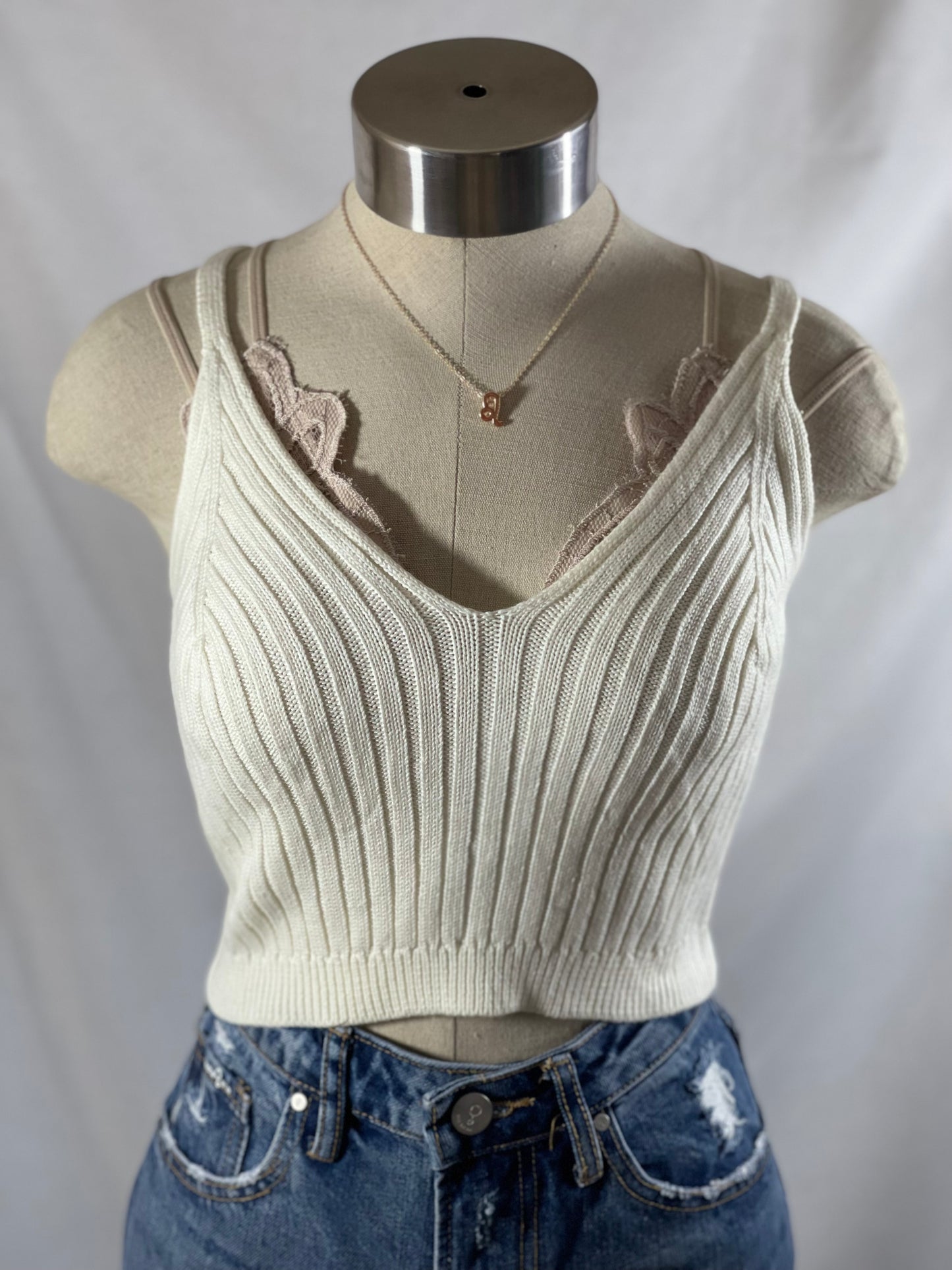 Tippi Soft Knitted Tank (Egg Shell)