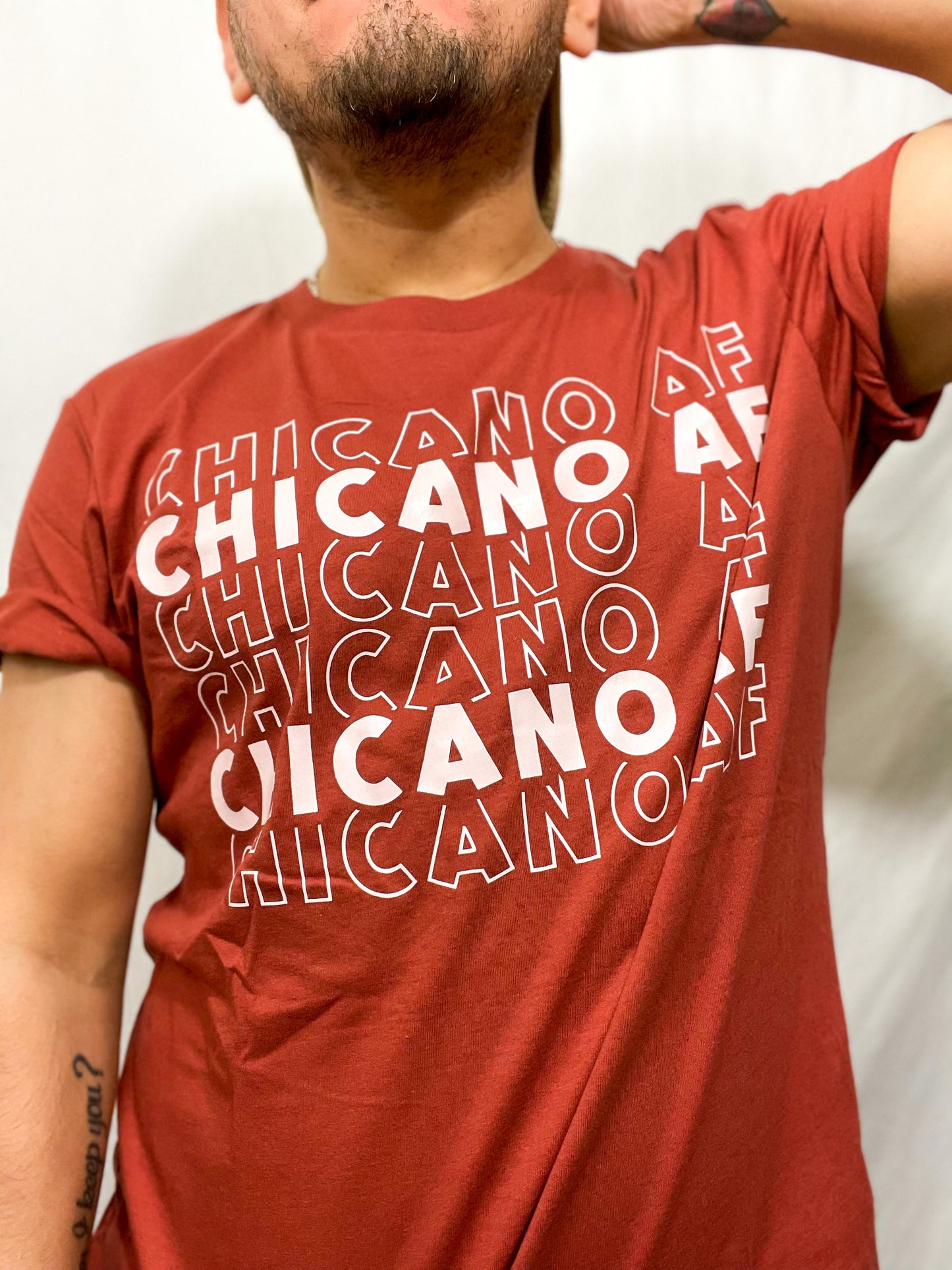 Chicano AF Graphic Tee (Rust)