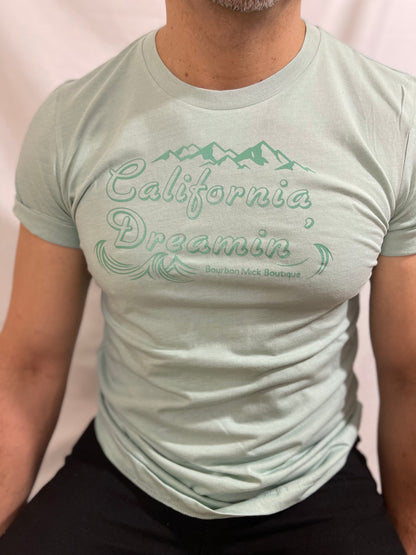 California Dreamin' Graphic Tee (Dusty Blue)