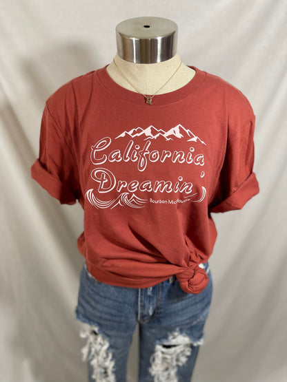 California Dreamin' Graphic Tee (Rust)