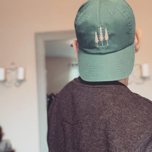 Sequoia Tree Dad Hat (Teal)