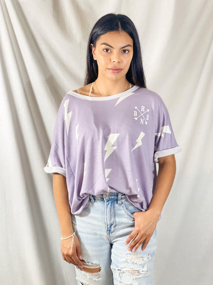 BRBN Lounge Tee (Electric Lavender)