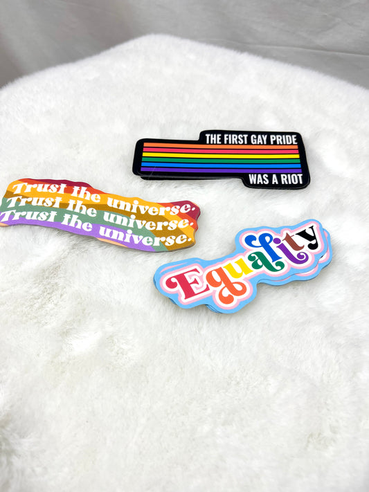 Equality or Riot Sticker Pack