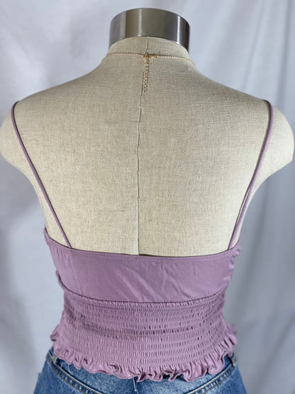 Nia Jersey Knit Smocked Cami (Lavender)